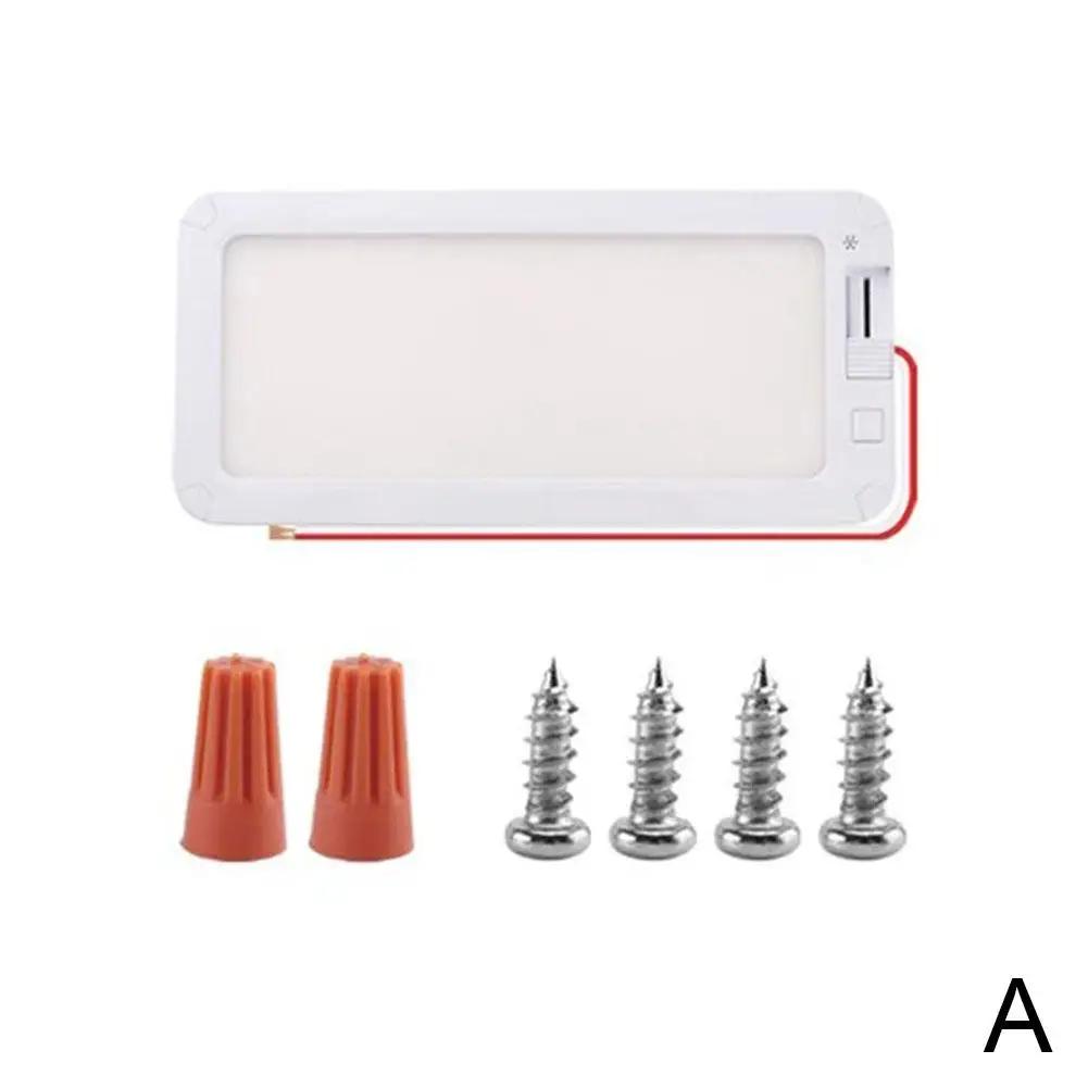 Внутреннее освещение автофургона 96 светодиодов, 3 цвета, регулируемая яркость, внутреннее освещение 12 В-30 В, потолочный плафон для кемперов, автофургонов, грузовиков, автодомов T7a4