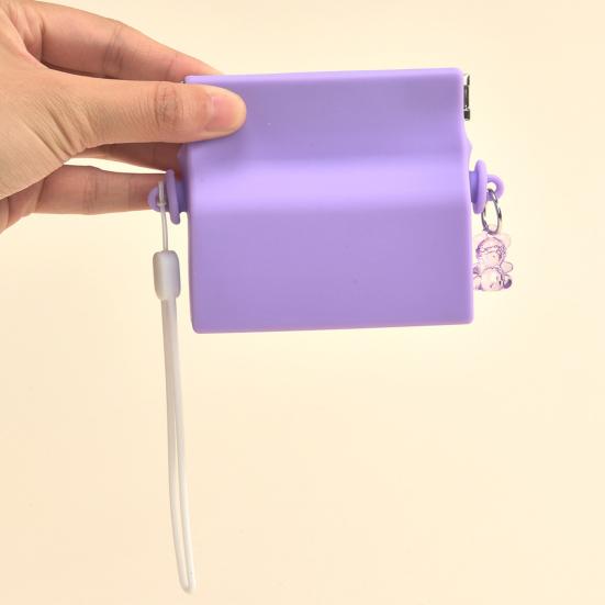 Силиконовый футляр для ретейнеров с застежкой-кнопкой, защитой от ударов и вентиляционными отверстиями. Портативный футляр для ортодонтических элайнеров для повседневных дел и путешествий.