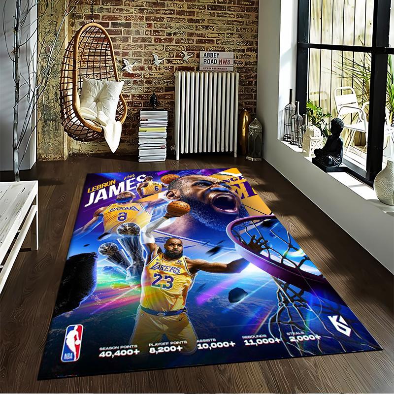 Basketball Star Theme carpet Non-slip rug suitable for living room and bedroom sofas