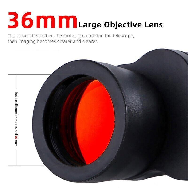 Уличный бинокль 80X80, высокопроизводительный телескоп HD с большой дальностью действия и оптическим стеклянным объективом, ночным видением при слабом освещении для охотничьих поездок