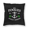 Pogue Mahone Shane Macgowan Square Pillowcase Polyester Linen Velvet Pattern Zip Decorative Room Cushion Cover