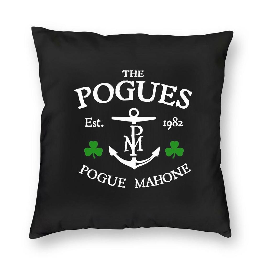 Pogue Mahone Shane Macgowan Square Pillowcase Polyester Linen Velvet Pattern Zip Decorative Room Cushion Cover