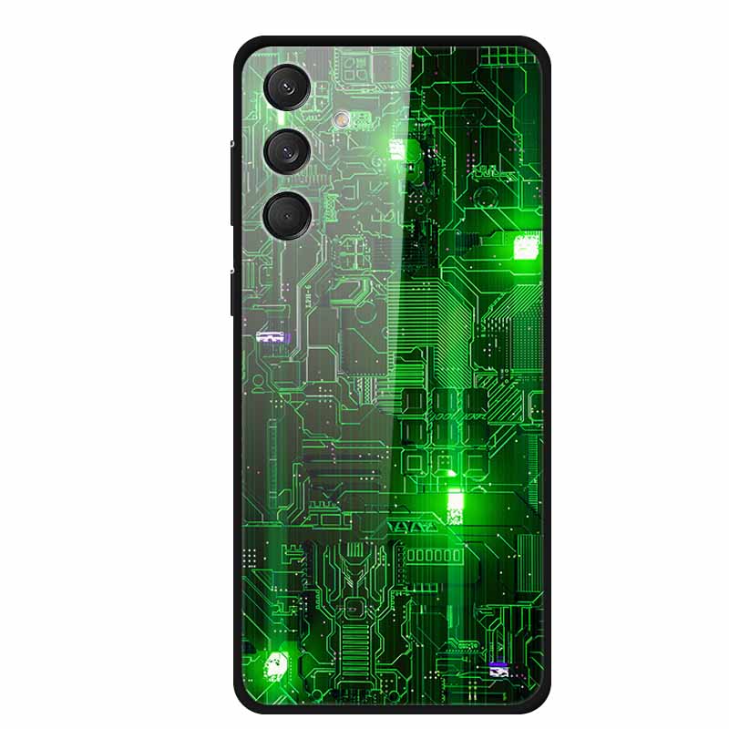 Чехлы из закаленного стекла для Samsung A16 Чехлы Космический принт Жесткие задние крышки для Samsung Galaxy A16 4G 5G Чехлы Coque A16 2024
