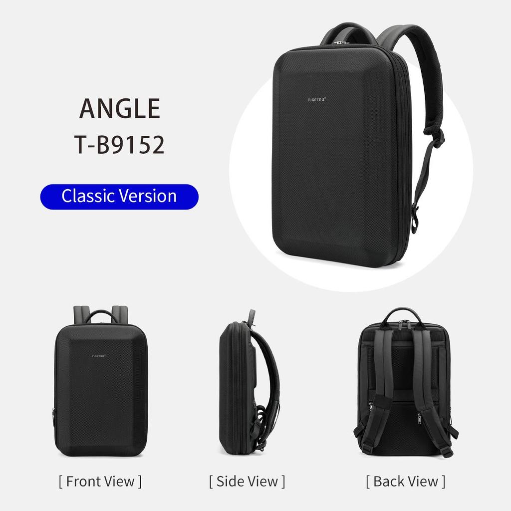 Tigernu Business Men Backpack 15.6 Inch Expandable Laptop Thin Male Backpack Fashion Anti-theft Pack Bag For Teenager