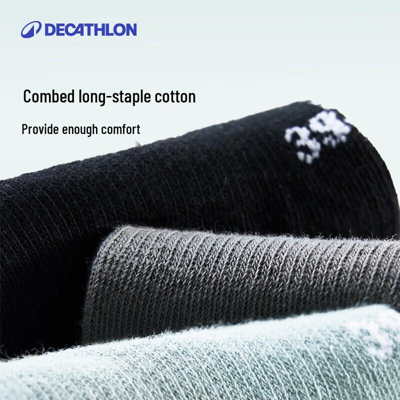 Дышащие спортивные носки на щиколотку Decathlon (Упаковка из 3 пар)
