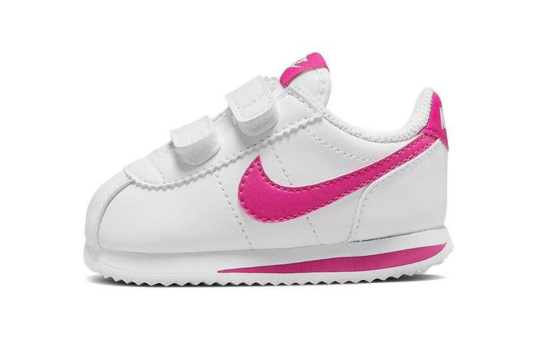 Nike Кроссовки Cortez Basic SL Нескользящие Амортизирующие Износостойкие Низкие Розово-Белые Для Младенцев и Малышей 904769-109