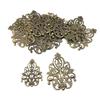 20Pcs Bronze/Copper/Gold/Silver Filigree Wraps Flower Connectors Metal Crafts Gift Decoration Diy Accessories