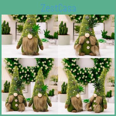 Очаровательная вязаная фигурка куклы без лица в виде суккулента, креативное украшение в виде зеленого растения