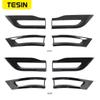 TESIN Car Rear Tail Light Lamp Cover Trim Bezel Stickers For Jeep Grand Cherokee 2014 2015 2016 2017 2018