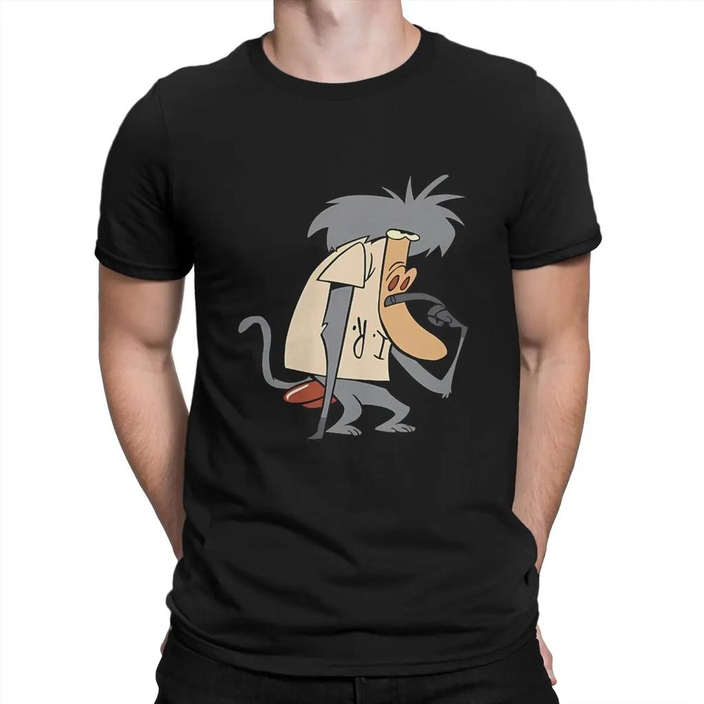 Футболка I R Baboon для мужчин Чистый хлопок Юмор харадзюку мужские футболки Круглый вырез Мультяшные футболки Корова и Цыпленок Одежда с коротким рукавом