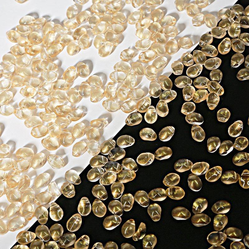 50 шт./упак. 8x6 мм чешские стеклянные бусины с каплями воды, стеклянные бусины, аксессуары для изготовления ювелирных изделий, фурнитура для ювелирных изделий, сделай сам, лепестки тюльпана, ожерелье, серьги