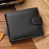 Fashion Men Wallet Genuine Leather Hasp Zipper Male Card Holder Wallet with Coin Pocket Purse