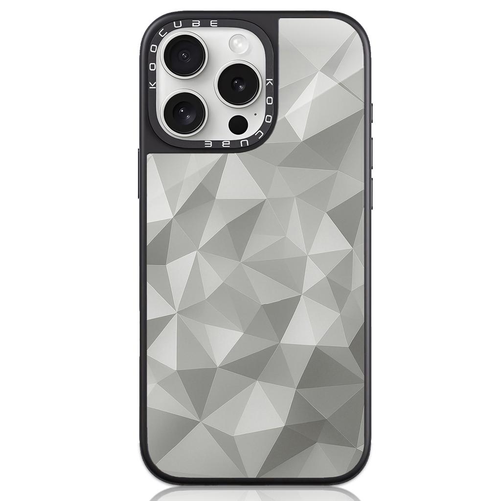 For iPhone 16 Pro Max Case High Aluminium-silicon Glass+PC+TPU Pattern Print Phone Cover Compatible with MagSafe