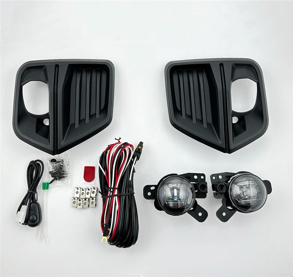 LED Front Bumper Fog Light Lamps W/ Cover & Wiring For Chevy Colorado 2023 2024