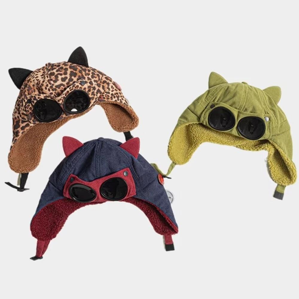 Thickened Bomber Hats Warm Ski Ear Protection Hat Pilot Hat Winter Outdoor Fashion Wear