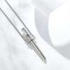 Breathing Resistance Whistle Necklace Stainless Steel Anxiety Breathing Necklace Anxiety Necklace for Anxiety & Stress Relief