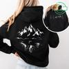 Mountain Print Women's Hoodie Outdoor Hiking Pattern Hoodie Long Sleeve Top Outdoor Couple Women's Hoodie Sweatshirt Graphic Y2K