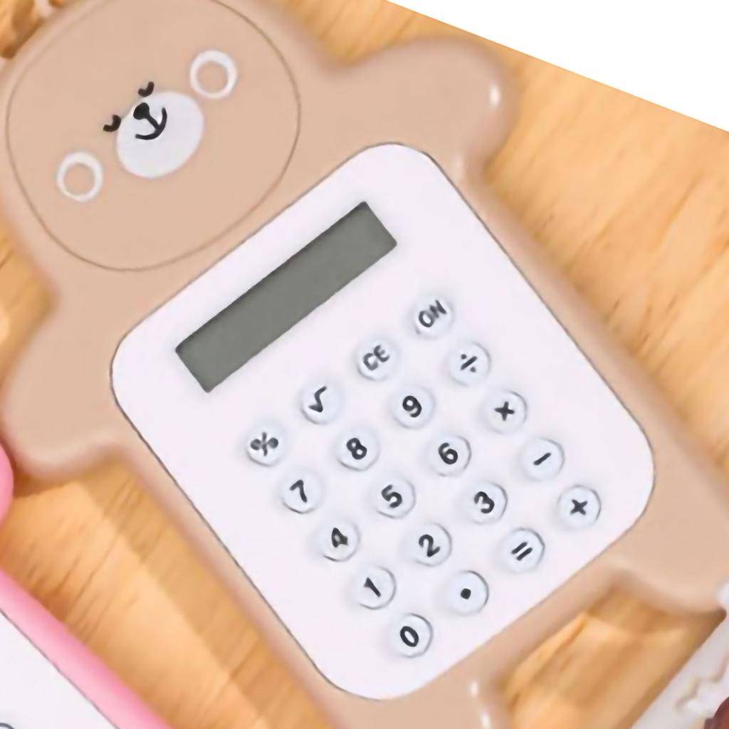 Портативный калькулятор Милый стиль медвежонка 8-разрядный калькулятор Мини мультяшный калькулятор для студентов-девушек Подарок