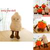 Novelty Plush Pillow With Persimmon And Peanut Animal Designs For Kids And Collectors