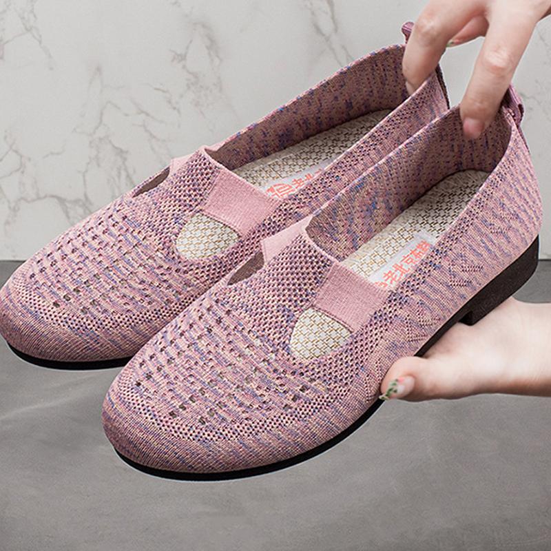 Весенне-летние дышащие сетчатые туфли-лодочки, женские дышащие полые сандалии, пляжная обувь с отверстиями