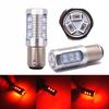 2X 1157 Red Flashing Strobe Blinking Rear Alert Safety Brake Tail Stop High Power Led Light Bulbs