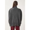 Women's Anthracite Turtleneck Knitwear Sweater Fn03390
