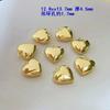 A1048 Luxury 14k Gold Filled Charm Pendant Heart Charm for Necklace Bracelet Jewelry Making Diy Accessory