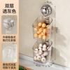 Suction Cup, Ginger and Garlic Storage Box, Kitchen Storage Basket, Wall Mounted, No Punching, Storage Rack, Ginger and Garlic, Drain Storage Rack