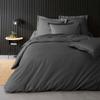 Housse de couette 240 x 260 cm Percale de coton gris acier