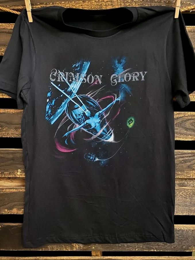 Men's and Women's T-shirts Crimson Glory Transcendence World Tour Short Unisex T-Shirt Cotton All Size
