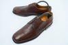 Vintage 80s-90s Spain / MEZLAN Handmade Leather U-Tip Dress Shoes Brown /9M / 26.5-27.0cm/(USED)