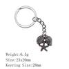 Thanksgiving Day Cute Keychain Starfish Shell Turtle Key Ring Audience Keychains For Couples