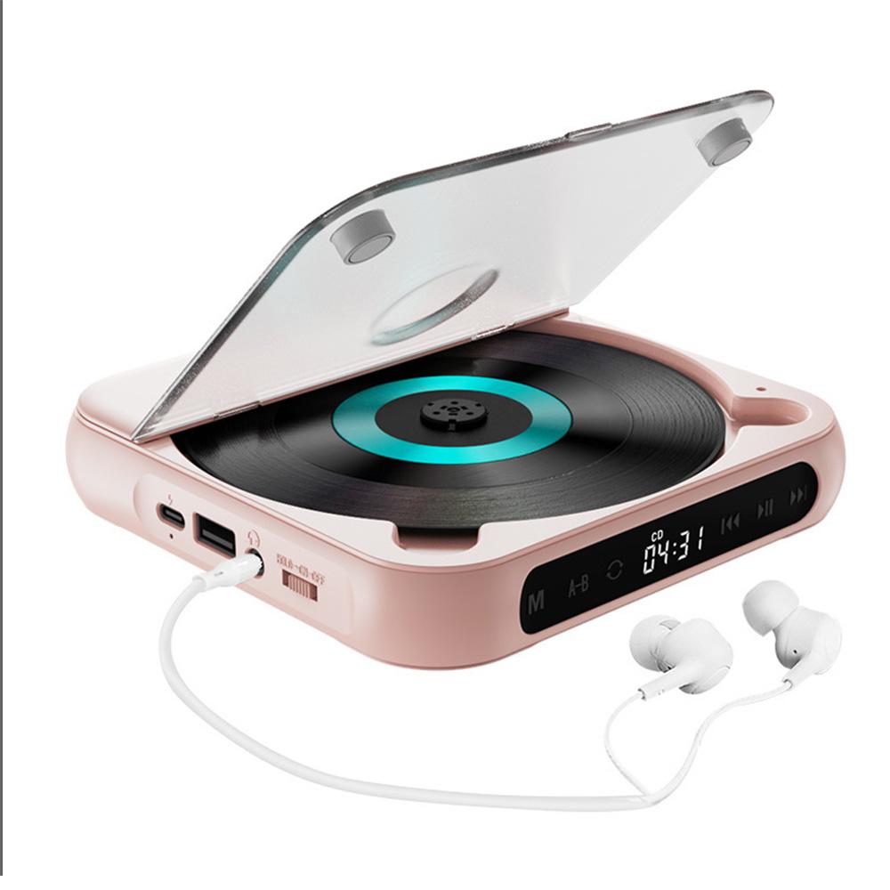 Портативный CD-плеер с 5 режимами воспроизведения, Мини CD Walkman для студентов, мужчин, женщин, Сенсорный экран, Bluetooth-наушники, Дропшиппинг