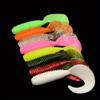 50PCS 5cm Simulation of Cringetail Maggot Soft Bait -- Soft Worm Single Tail Mandarin Fish Bass Bait Multi-size Soft Bait