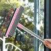 Double-sided Window Glass Cleaner Long Handle Cleaning Brush New Squeegee Wiper Household