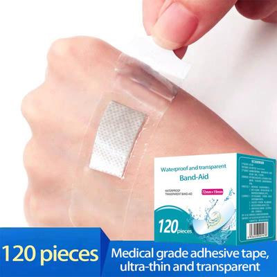 Водонепроницаемый прозрачный медицинский пластырь: Невидимая кровоостанавливающая повязка на рубцы, износостойкая защита для ног, дышащая тонкая банная повязка.