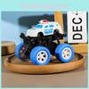 Four Inertia Simulation Wheel Drive Off Road Police Car Children Model Toy