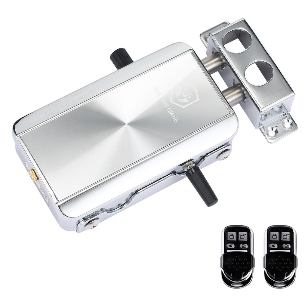 Home Door Lock Kit Remote Control Keyless Entry Electronic Lock Silent Version Smart Wireless