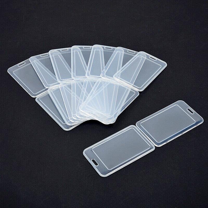5/10 шт. прозрачный держатель для карт универсальный прозрачный водонепроницаемый защитный чехол унисекс рабочий чехол для удостоверения личности