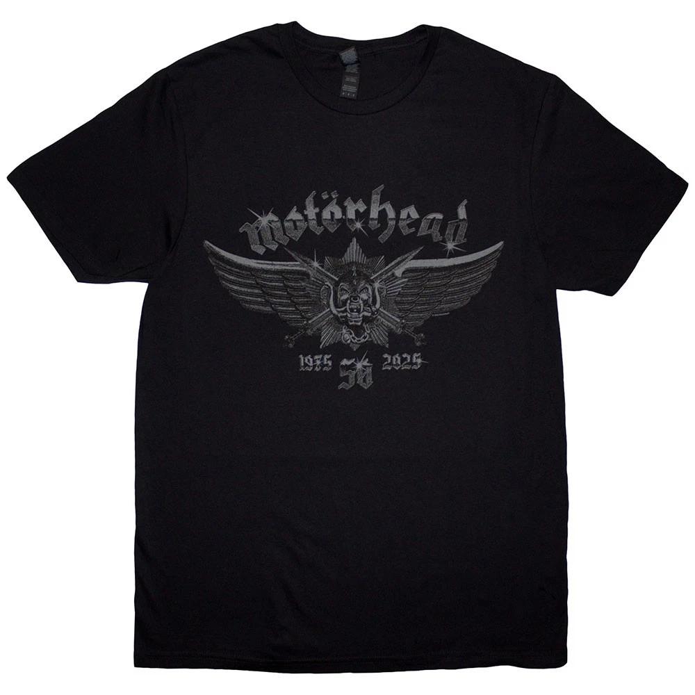 Футболка Motorhead 50 Years Wings Черная Новая