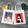 Bunny Girl Senpai Sakurajima Mai Shopper Bags Shopping Bag Tote Bag Shoulder Bag Canvas Bags Large Capacity College Handbag