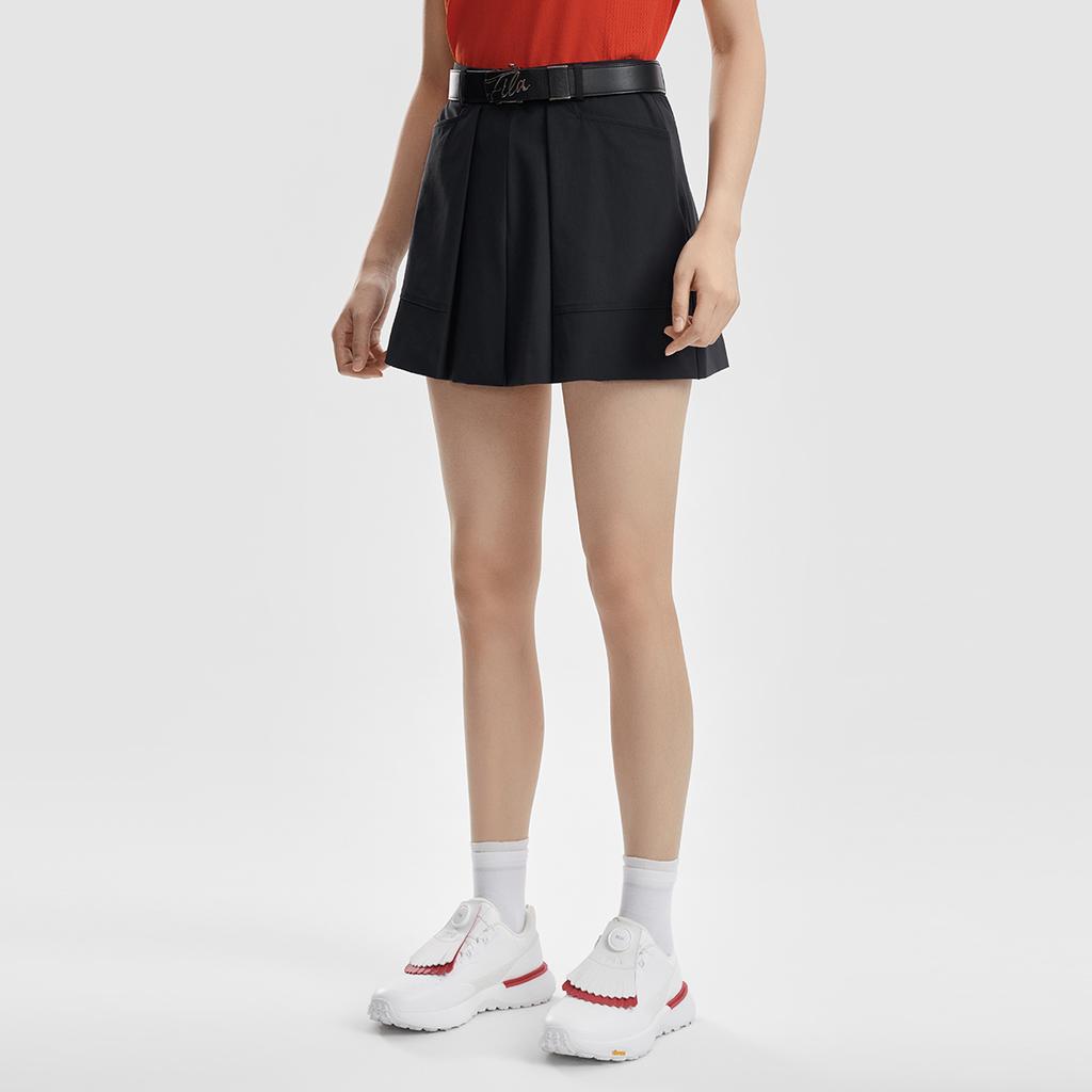 Fila Серия Гольф Простые Модные Спортивные Гольф Универсальные Удобные Плетеные Повседневные Шорты Женские шорты Глубокий Черный A11W625817FBK