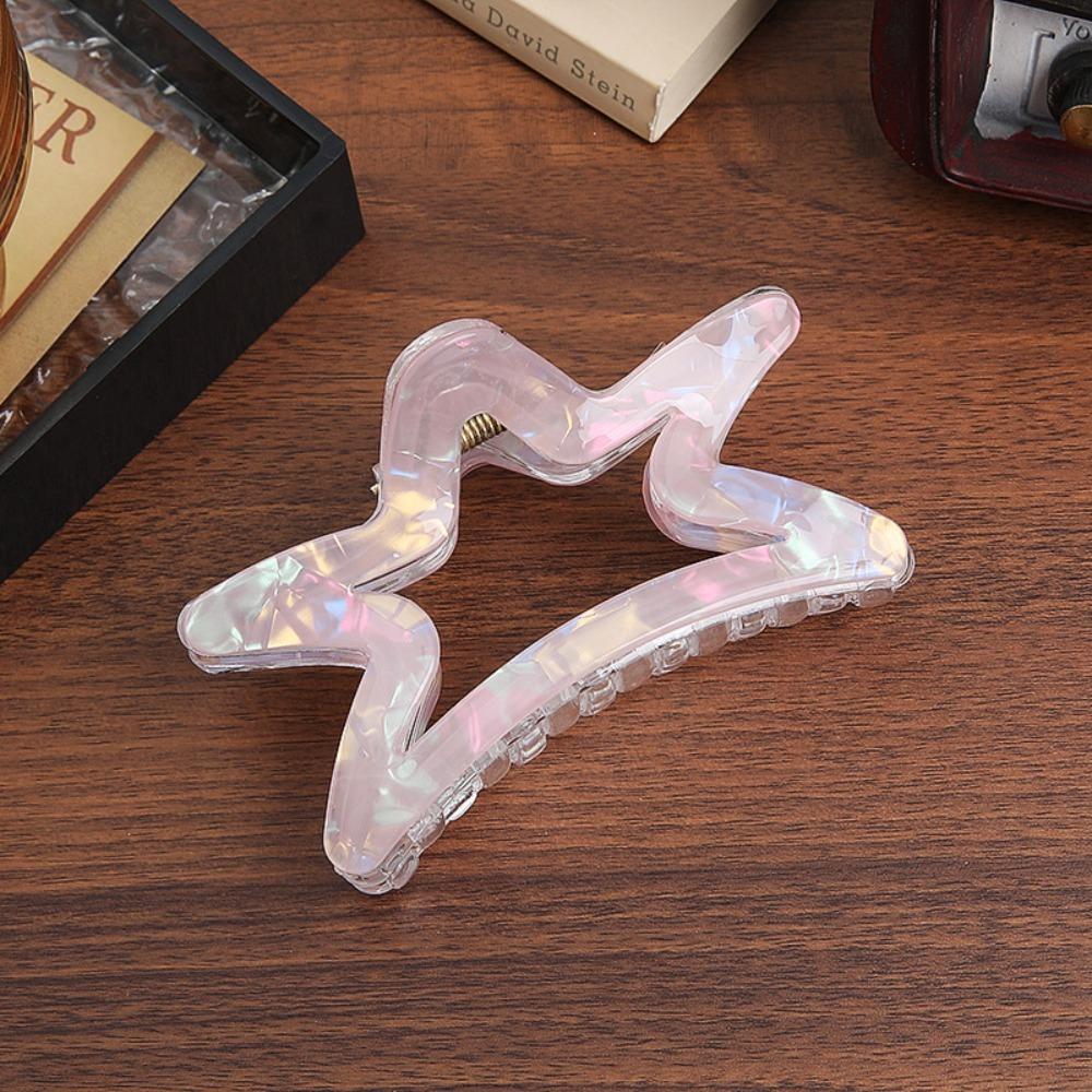 PVC Shark Clip Starry Large Size Hair Grab Fashion Hair Clip  Daily