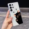 Мультяшный проблемный кот Чехол для телефона для Samsung A22 A23 A24 25 26 A31 32 33 34 35 50 51 52 53 54 55 71 72 73 Прозрачные Мягкие Чехлы