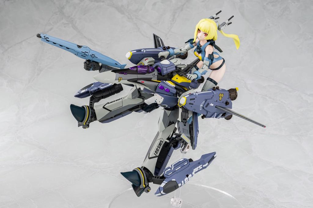 Aoshima Bunka Kyozai VFG Macross F Super Messiah Приблизительно 155 мм Пластиковый Модельный Набор VF-25S MC-18 (Самолет), Высокий, Предварительно окрашенный