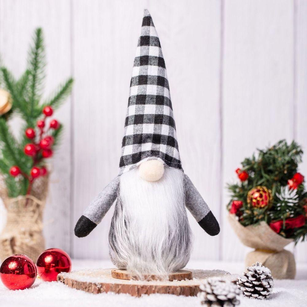 Soft Faceless Old Man Ornaments Cartoon Merry Christmas Decoration  Children Gifts