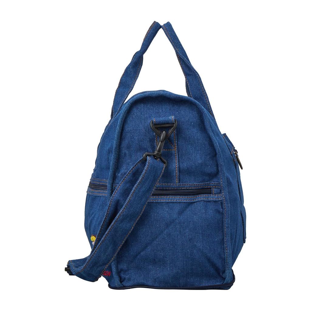 [Sifre] Foldable Boston Bag, Medium, 23L Capacity, Denim, Suitcase Carry-On Compatible, Shoulder Strap Included, Osamu Goods OG19.Denim, Jill