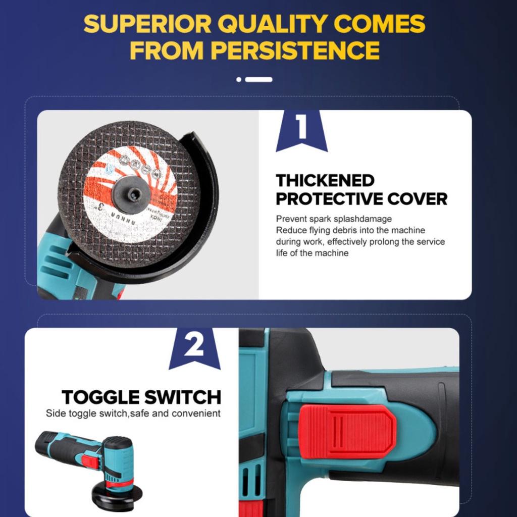 12 В Мини Угловая Шлифмашина Аккумуляторная Электрическая Угловая Шлифмашина Для Металла Дерева С 2 Аккумуляторами Алмазный Отрезной Диск