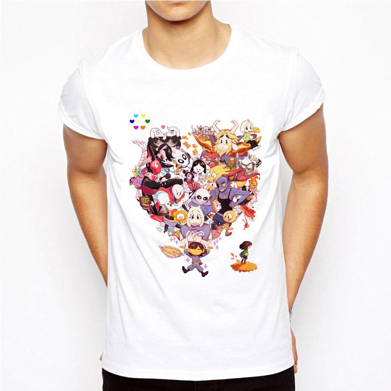 Футболка Undertale ИГРА Undertale sans и papyrus Футболка Футболки Рубашка череп брат аниме мужская/женская футболка смешные Топы