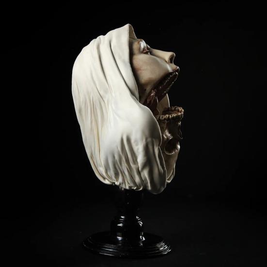 Украшение статуи Хэллоуина, долговечная реалистичная жуткая скульптура, устойчивая к атмосферным воздействиям, нетоксичная садовая декорация, реквизит для вечеринки в честь Хэллоуина, ежедневный показ